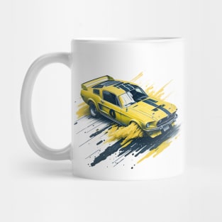 Yellow Mustang Mug